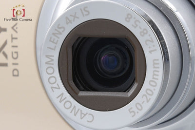 【中古】Canon キヤノン IXY Digital 510 IS ゴールド コンパクトデジタルカメラ 元箱付き