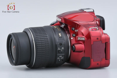 [Used] Nikon D5200 18-55 VR Lens Kit Red