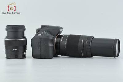[Used] SONY Sony α200 DSLR-A200 + DT 18-55mm f/3.5-5.6 SAM SAL1855 + 75-300mm f/4.5-5.6 MACRO SAL75300