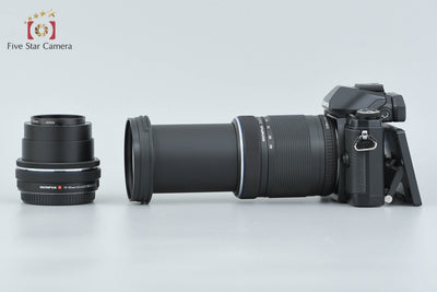 [Used] OLYMPUS OM-D E-M10 EZ Double Zoom Kit Black, Low Shutter Count, With Original Box