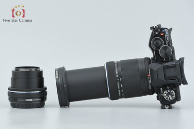 [Used] OLYMPUS OM-D E-M10 EZ Double Zoom Kit Black, Low Shutter Count, With Original Box