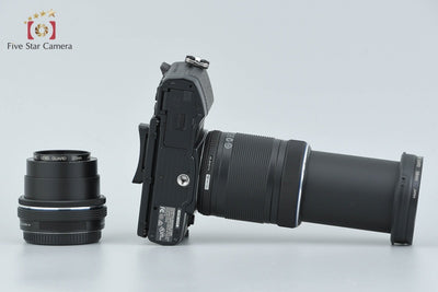[Used] OLYMPUS OM-D E-M10 EZ Double Zoom Kit Black, Low Shutter Count, With Original Box