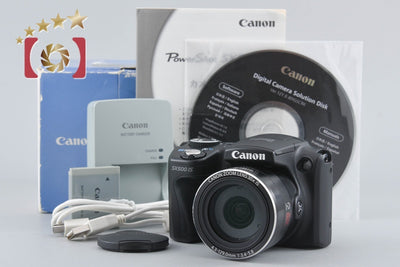 [Used] Canon PowerShot SX500 IS Black Compact Digital Camera with Original Box