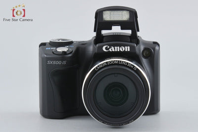 [Used] Canon PowerShot SX500 IS Black Compact Digital Camera with Original Box
