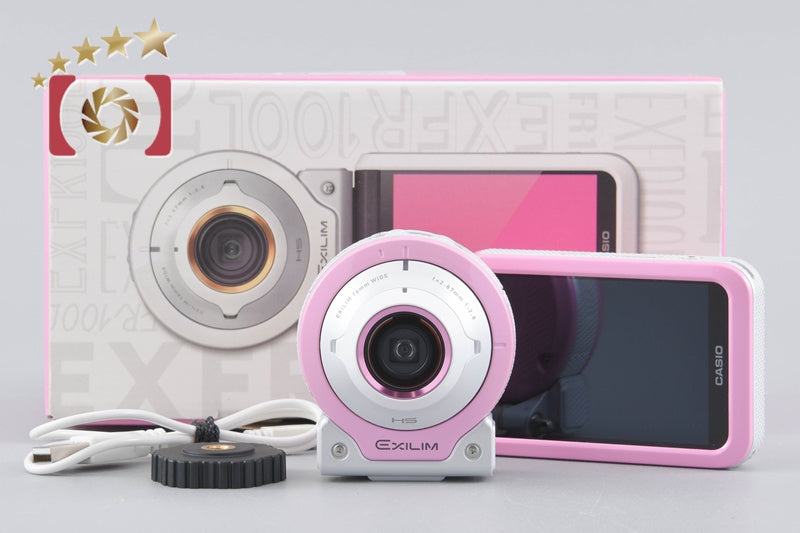 [Used] Casio EXILIM EX-FR100L Pink Compact Digital Camera with Original Box