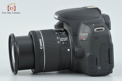 Used: Canon EOS Kiss X9i + EF-S 18-55mm f/4-5.6 IS STM - Low Shutter Count