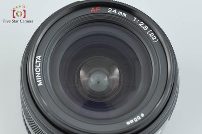 【中古】MINOLTA ミノルタ AF 24mm f/2.8 旧タイプ
