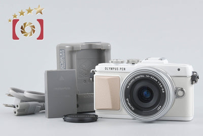 【中古】OLYMPUS オリンパス PEN Lite E-PL7 14-42mm EZレンズキット ホワイト シャッター回数僅少