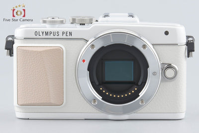 【中古】OLYMPUS オリンパス PEN Lite E-PL7 14-42mm EZレンズキット ホワイト シャッター回数僅少