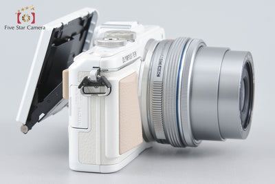 【中古】OLYMPUS オリンパス PEN Lite E-PL7 14-42mm EZレンズキット ホワイト シャッター回数僅少