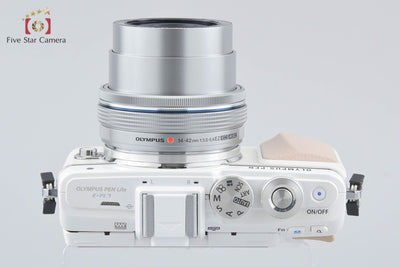 【中古】OLYMPUS オリンパス PEN Lite E-PL7 14-42mm EZレンズキット ホワイト シャッター回数僅少
