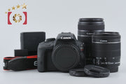 [Used] Canon EOS Kiss X7 Double Zoom Kit Black - Low Shutter Count