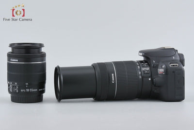 [Used] Canon EOS Kiss X7 Double Zoom Kit Black - Low Shutter Count