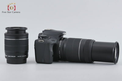 [Used] Canon EOS Kiss X7 Double Zoom Kit Black - Low Shutter Count