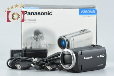 [Used] Panasonic HC-V360MS Black Digital High-Definition Video Camera with Original Box