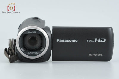 [Used] Panasonic HC-V360MS Black Digital High-Definition Video Camera with Original Box