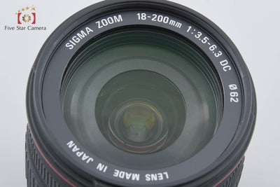 [Used] SIGMA 18-200mm f/3.5-6.3 DC for Pentax