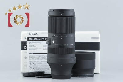 【中古】SIGMA シグマ 100-400mm f/5-6.3 DG DN OS HSM Contemporary ソニーEマウント用 元箱付き