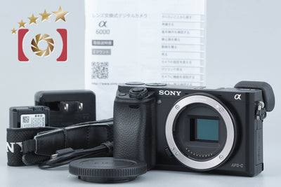 [Used] SONY Sony α6000 ILCE-6000 Black Mirrorless Interchangeable Lens Camera