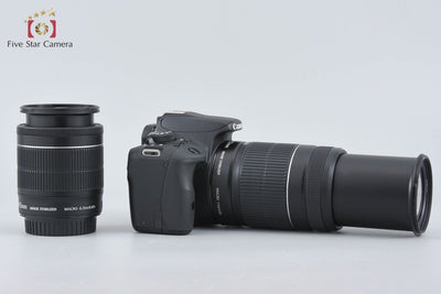 [Used] Canon EOS Kiss X7 Double Zoom Kit Black with Original Box