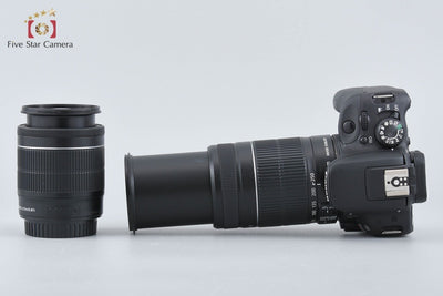 [Used] Canon EOS Kiss X7 Double Zoom Kit Black with Original Box