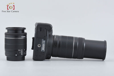 [Used] Canon EOS Kiss X7 Double Zoom Kit Black with Original Box