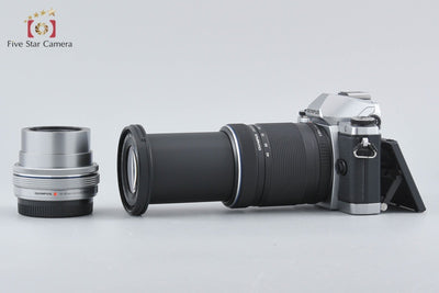 [Used] OLYMPUS OM-D E-M10 EZ Double Zoom Kit Silver, Low Shutter Count