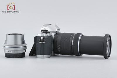 [Used] OLYMPUS OM-D E-M10 EZ Double Zoom Kit Silver, Low Shutter Count