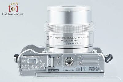 [Used] Nikon 1 J5 Silver Standard Power Zoom Kit, Low Shutter Count