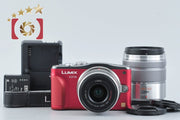 [Used] Panasonic LUMIX DMC-GF6 Double Zoom Lens Kit Red, Low Shutter Count