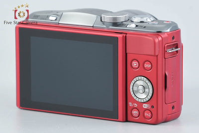 [Used] Panasonic LUMIX DMC-GF6 Double Zoom Lens Kit Red, Low Shutter Count