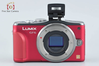 [Used] Panasonic LUMIX DMC-GF6 Double Zoom Lens Kit Red, Low Shutter Count