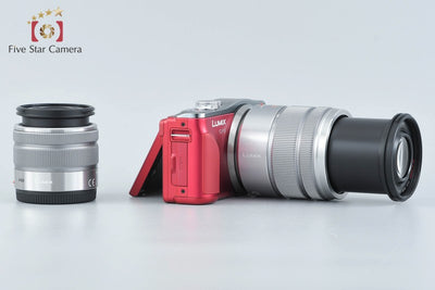 [Used] Panasonic LUMIX DMC-GF6 Double Zoom Lens Kit Red, Low Shutter Count