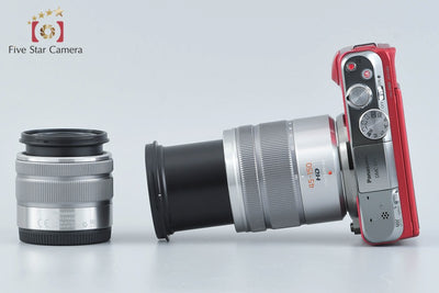 [Used] Panasonic LUMIX DMC-GF6 Double Zoom Lens Kit Red, Low Shutter Count