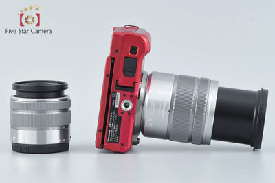 [Used] Panasonic LUMIX DMC-GF6 Double Zoom Lens Kit Red, Low Shutter Count