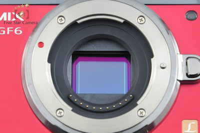 [Used] Panasonic LUMIX DMC-GF6 Double Zoom Lens Kit Red, Low Shutter Count