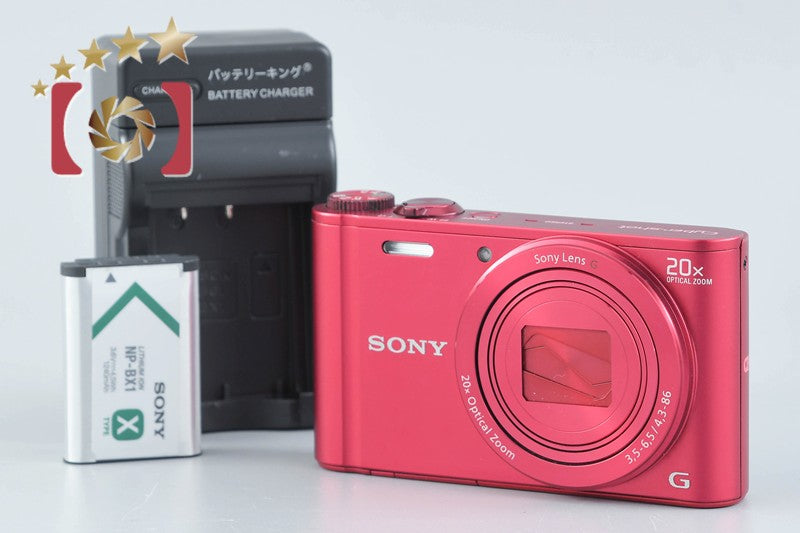 [Used] Sony Cyber-shot DSC-WX300 Red Compact Digital Camera