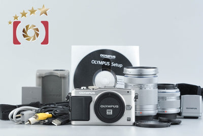 [Used] OLYMPUS PEN Lite E-PL5 Double Zoom Lens Kit Silver, Low Shutter Count