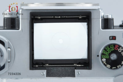 [Used] Nikon F Eye-Level Mid-Production Silver + NIKKOR-S Auto 50mm f/1.4