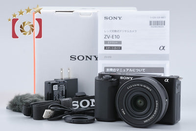 [Used] Sony α VLOGCAM ZV-E10 Power Zoom Lens Kit Black, Low Shutter Count, With Original Box