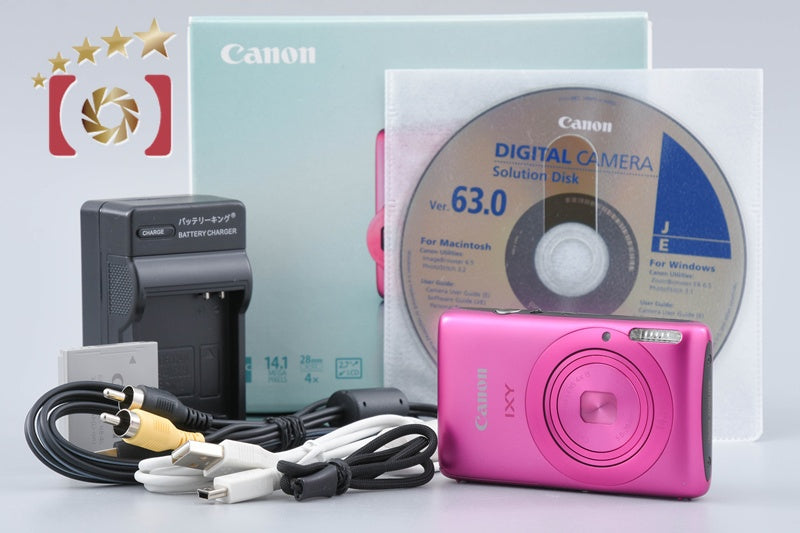 [Used] Canon IXY 400F Pink Compact Digital Camera with Original Box