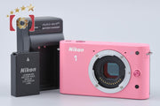 【中古】Nikon ニコン 1 J1 ピンク ミラーレス一眼カメラ シャッター回数僅少