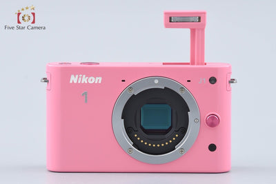 【中古】Nikon ニコン 1 J1 ピンク ミラーレス一眼カメラ シャッター回数僅少