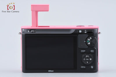 【中古】Nikon ニコン 1 J1 ピンク ミラーレス一眼カメラ シャッター回数僅少