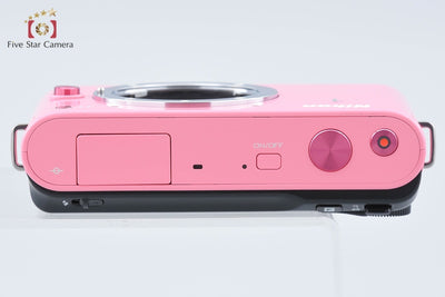 【中古】Nikon ニコン 1 J1 ピンク ミラーレス一眼カメラ シャッター回数僅少