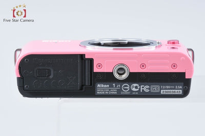【中古】Nikon ニコン 1 J1 ピンク ミラーレス一眼カメラ シャッター回数僅少