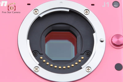 【中古】Nikon ニコン 1 J1 ピンク ミラーレス一眼カメラ シャッター回数僅少