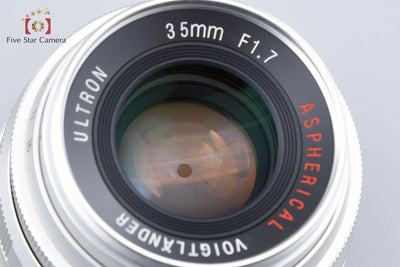 【中古】Voigtlander フォクトレンダー ULTRON 35mm f/1.7 Aspherical シルバー L39 ライカスクリューマウント