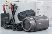 [Used] SONY HANDYCAM FDR-AX40 Bronze Brown Video Camera with Original Box