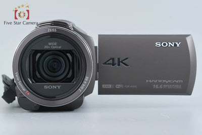 [Used] SONY HANDYCAM FDR-AX40 Bronze Brown Video Camera with Original Box